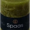New Spaas Stumpenkerze Essential collection olivgrün 35 Std. D 7 H 9,5 cm Stumpenkerzen