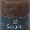 Clearance Spaas Stumpenkerze Essential Collection dunkelbraun 35 Stunden D 7 H 9,5 cm Stumpenkerzen
