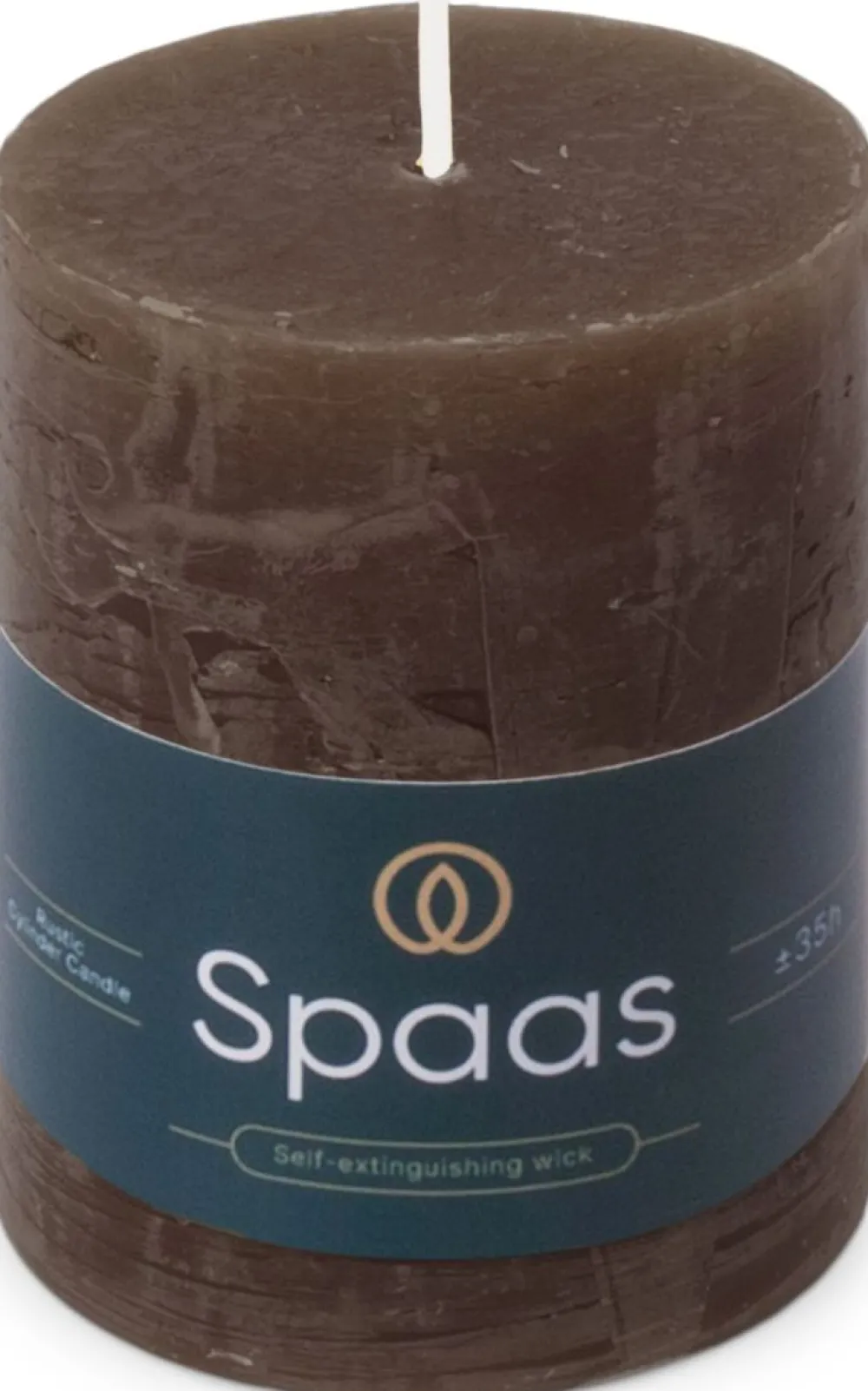 Clearance Spaas Stumpenkerze Essential Collection dunkelbraun 35 Stunden D 7 H 9,5 cm Stumpenkerzen