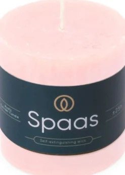 Hot Spaas Stumpenkerze Essential collection rosa 25 Std. D 7 H 7 cm Stumpenkerzen