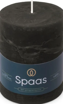 Clearance Spaas Stumpenkerze Essential collection schwarz 65 Std. D 8 H 11 cm Stumpenkerzen