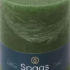 New Spaas Stumpenkerze Essential collection grün 95 Std. D 10 H 13 cm Stumpenkerzen
