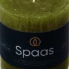Clearance Spaas Stumpenkerze Essential collection olivgrün 25 Std. D 7 H 7 cm Stumpenkerzen