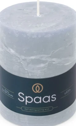 Clearance Spaas Stumpenkerze Essential collection hellblau 65 Std. D 8 H 11 cm Stumpenkerzen
