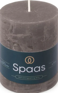 New Spaas Stumpenkerze Essential collection dunkelgrau 35 Std. D 7 H 9,5 cm Stumpenkerzen