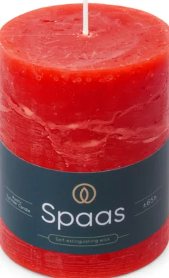 Discount Spaas Stumpenkerze Essential collection rot 65 Std. D 8 H 11 cm Stumpenkerzen