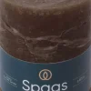 Hot Spaas Stumpenkerze Essential collection dunkelbraun 65 Std. D 8 H 11 cm Stumpenkerzen