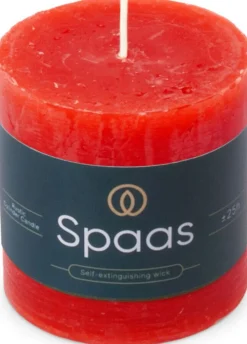 Best Spaas Stumpenkerze Essential collection rot 25 Std. D 7 H 7 cm Stumpenkerzen