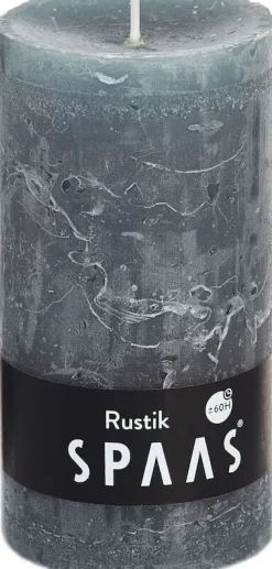 Sale Spaas Stumpenkerze Rustic grau D 7 cm H 13 cm Stumpenkerzen