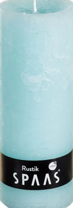 Hot Spaas Stumpenkerze Rustic blau D 6,8 cm H 19 cm Stumpenkerzen