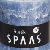 Sale Spaas Stumpenkerze Rustic grau-blau D 10 cm H 10 cm Stumpenkerzen