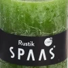 Sale Spaas Stumpenkerze Rustic olivgrün D 7 cm H 8 cm Stumpenkerzen
