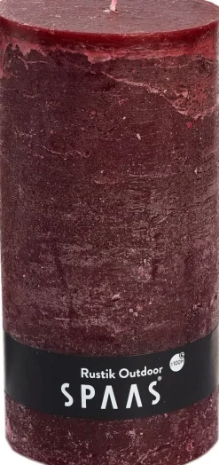 New Spaas Stumpenkerze Rustic weinrot D 10 cm H 20 cm Stumpenkerzen