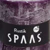 Hot Spaas Stumpenkerze Rustic violett D 10 cm H 10 cm Stumpenkerzen