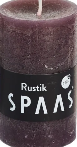 Best Spaas Stumpenkerze Rustic braun D 4,8 cm H 8 cm Stumpenkerzen