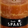 Spaas Stumpenkerze Rustic zimtbraun D 10 cm H 10 cm Stumpenkerzen