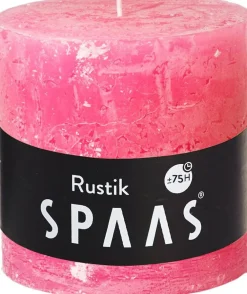 Sale Spaas Stumpenkerze Rustic pink D 10 cm H 10 cm Stumpenkerzen
