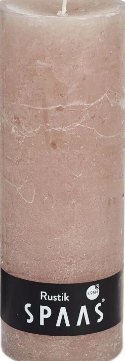 Sale Spaas Stumpenkerze Rustic beige D 6,8 cm H 19 cm Stumpenkerzen