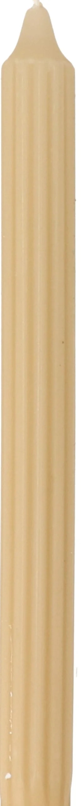 Sale Stabkerze Ribbed beige 7 Std. D 2,2 H 24 cm Stabkerzen