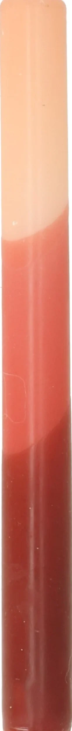 New Stabkerze Triple dipped rosa / rot 7,5 Std. D 2,2 H 25 cm Stabkerzen