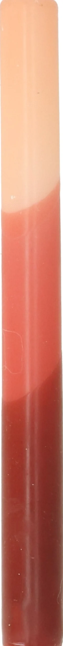 New Stabkerze Triple dipped rosa / rot 7,5 Std. D 2,2 H 25 cm Stabkerzen