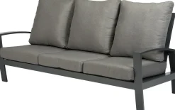 Discount Tierra Outdoor Loungesofa Valencia 3-Sitzer Aluminium anthrazit Loungesofas|Loungesofas