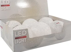 Online Tischleuchte Schneeball Eva weiß D 15 cm warmweiß Weihnachtsleuchten