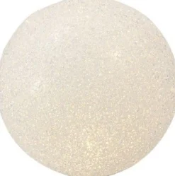 Clearance Tischleuchte Schneeball Eva weiß D 12 cm warmweiß Weihnachtsleuchten