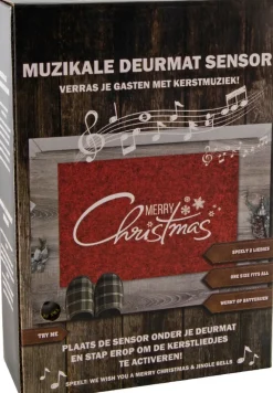 Türmatte mit Weihnachtsmusik 35 x 25 cm Fußmatten