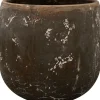 Clearance TS Blumentopf Amber D 22 cm H 22 cm schwarz / braun Blumentöpfe|Blumentöpfe & Pflanzgefäße