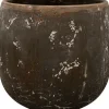 Online TS Blumentopf Amber D 15 cm H 15 cm schwarz / braun Blumentöpfe & Pflanzgefäße|Blumentöpfe