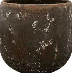 Online TS Blumentopf Amber D 15 cm H 15 cm schwarz / braun Blumentöpfe & Pflanzgefäße|Blumentöpfe