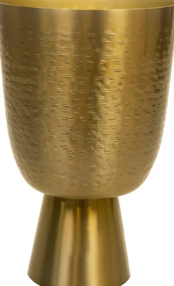 New TS Blumentopf mit Fuß Lauren gold D 15 H 24 cm Blumentöpfe|Blumentöpfe & Pflanzgefäße