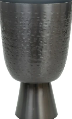 Online TS Blumentopf mit Fuß Lauren grau D 15 H 24 cm Blumentöpfe|Blumentöpfe & Pflanzgefäße