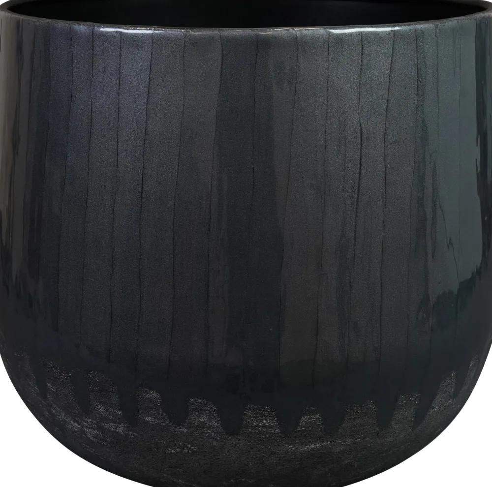 Hot TS Blumentopf Ninthe grau D 36 H 31 cm Blumentöpfe|Blumentöpfe & Pflanzgefäße