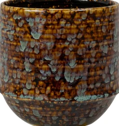 Clearance TS Blumentopf Noud braun / mint D 14 H 13 cm Blumentöpfe & Pflanzgefäße|Blumentöpfe