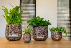 TS Blumentopf Noud braun / mint D 20 H 17 cm Blumentöpfe & Pflanzgefäße|Blumentöpfe