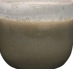 Clearance TS Blumentopf Tara grün / grau D 17 H 15 cm Blumentöpfe|Blumentöpfe & Pflanzgefäße