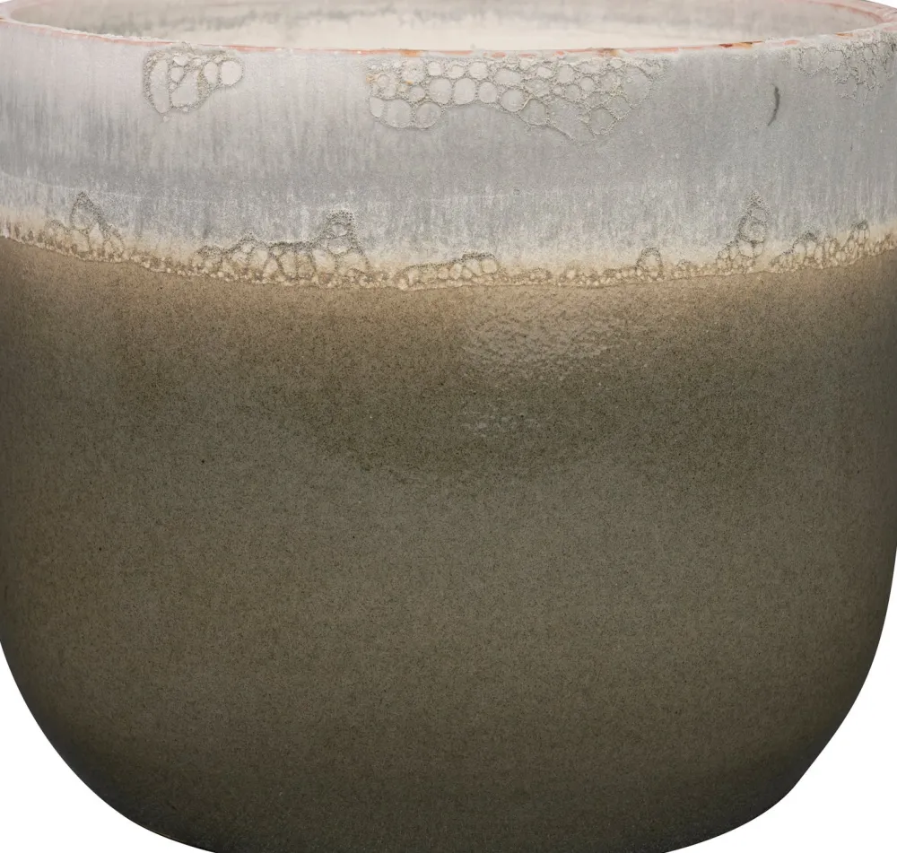 Sale TS Blumentopf Tara grün / grau D 15 H 13 cm Blumentöpfe|Blumentöpfe & Pflanzgefäße