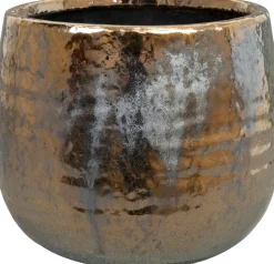 Hot TS Blumentopf Yvette gold D 15 H 13 cm Blumentöpfe|Blumentöpfe & Pflanzgefäße