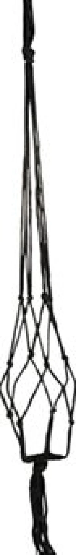 Outlet TS Makramee Blumenampel schwarz D 2 cm H 120 cm Blumenampeln & Pflanzenhalter