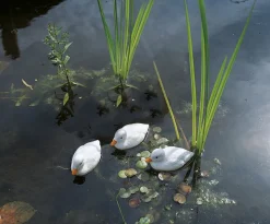 Clearance Ubbink Teichdeko Ente weiß 12,5 x 6,5 x 7,3 cm Gartenteich