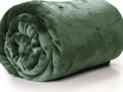 Online Unique Living Decke Enzo grün 130 x 180 x 1 cm Decken & Plaids