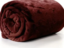 Discount Unique Living Decke Enzo rot 130 x 180 cm Decken & Plaids