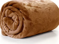 Unique Living Decke Enzo braun 130 x 180 cm Decken & Plaids