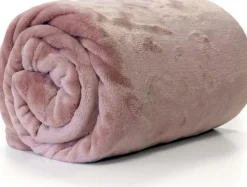 Clearance Unique Living Decke Enzo rosa 130 x 180 cm Decken & Plaids
