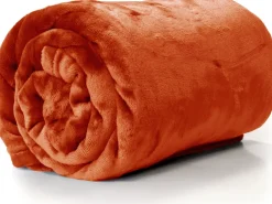 Hot Unique Living Decke Enzo terracotta 180 x 130 cm Decken & Plaids