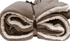 Clearance Unique Living Decke Lars taupe 150 x 200 cm Decken & Plaids