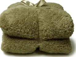 Hot Unique Living Decke Teddy grün 150 x 200 cm Decken & Plaids