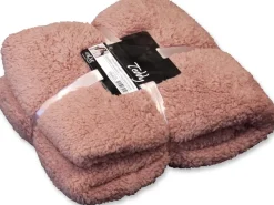 Hot Unique Living Decke Teddy altrosa 150 x 200 cm Decken & Plaids